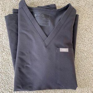 FIGS Charcoal Catarina One-Pocket Scrub Top